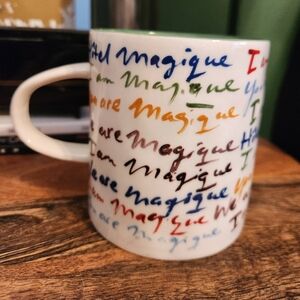Anthropologie Hotel Magique Rainbow Colored Mug